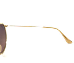 Ray-Ban Sunglasses RB3647-N 9124/43 Round Double Bridge Gold Crystal Brown Gray