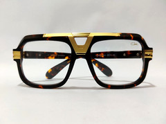 Cazal Sunglasses Tortoise & Gold Frame Clear Lens Men’s Women’s Eyewear