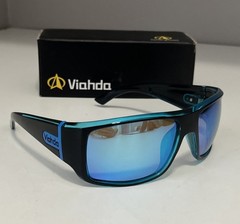 VIAHDA Unisex Polarized UV400 Sunglasses Blue Mirrored Mens Womens