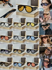 Tom Ford Bronson TF1044 60 12-140 Unisex Sunglasses Shiny Black Frame Blue Lens