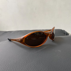 Vintage Oakley JACKET X SATISFY Prizm Sunglasses Lightweigh Brown Frames