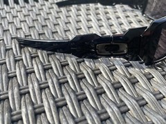 Used Oakley Oil Rig II 03-460 – Polished Black Frame – Warm Grey Lenses