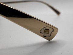 Authentic Versace Avanti Pilot Sunglasses 2217 Gold Frame | Dark Gray Lens