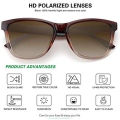 Polarized Sunglasses for Women Men Trendy Classic Retro Designer Style Fashion