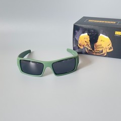Oakley Gascan OO9014 Polarized Sunglasses Matte Green Frame Black Lens