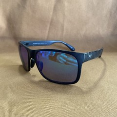 Maui Jim Red Sands MJ432-2M Sunglasses Matte Black Neutral Grey 59 17 140 READ