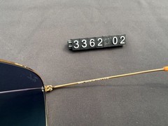 Ray-Ban RB3362 Aviator Sunglasses Gold Frame with Gradient Blue-Grey Lenses