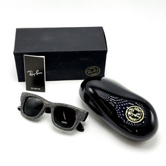 *NEW* RAY-BAN Wayfarer Puffer Crystal Pavé Sunglasses Polished Black & Pave 👍