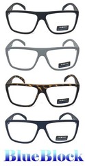 Blue Light Blocking Glasses Computer Gaming Flat Top Vision Care Protection
