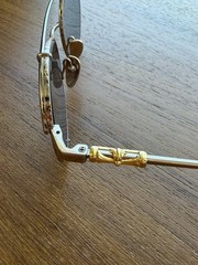 Chrome Hearts Oralgami RGP Gold Aviator Sunglasses Authenthic w/ case/cloth JP