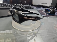 Oakley Fatcat Polished Black Vintage Sunglasses Made In USA with Case Fat Cat