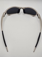 Oakley Like Juliet X-Metal Sunglasses Silver Frame Black Polarized Lens