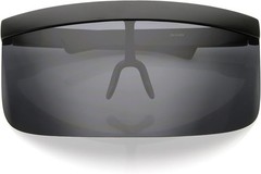 Oversized Visor Protective Sunglasses Single One Piece Lens Shield Face Cover