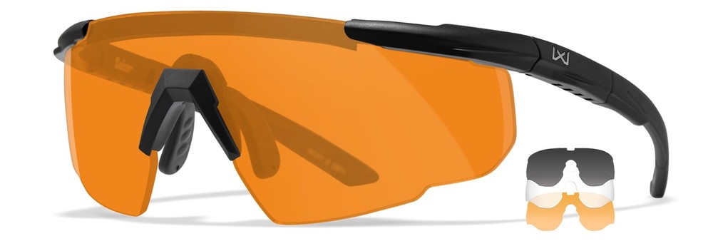 Wiley X Saber Advanced Shooting Glasses ANSI Z87.1+ Safety Sunglasses for Me…