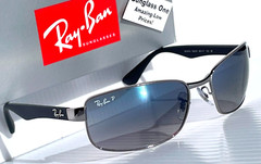 NEW Ray Ban Gunmetal UV PROTECTIVE Gradient Blue Grey Lens Sunglass RB 3478