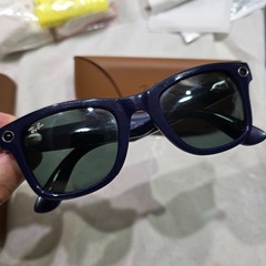 Ray-Ban Meta Wayfarer Gen 2 Smart Sunglasses – Cosmic Blue/Green – RW4012 – REG