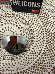 Ray-Ban Pilot Aviator RB3025 Silver Frame Silver Reflective Lenses Large 62mm
