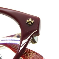 CHROME HEARTS Glasses Frame DINGALONGLINGLONG Made in Japan BOR Bordeaux Gold 6