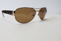 Kirkland Signature Men’s Aviator Sunglasses Tinted Brown Lens Brown Frame 135mm