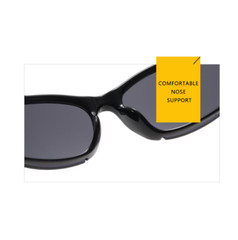 Y2K Men Women Oval Punk Sunglasses Outdoor Driving Cycling Windproof Goggles New