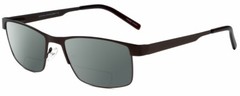 Gotham Style 11 Mens Designer Polarized BIFOCAL Reading Sunglasses in Brown 59mm