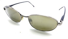 Serengeti 6793 Gunmetal Gray Black Round Oval Sunglasses Gray Lens Italy Unisex