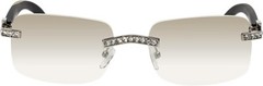 diamond buffs sunglasses men’s women’s LUXURY glasses retro Gold buff’s vvs Ice