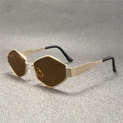 Vintage Punk Style Sunglasses Men Retro Round Metal Frame Women Sun Glasses