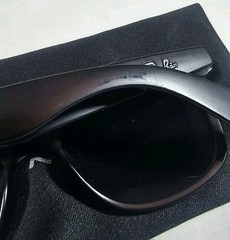 Ray-Ban Wayfarer Sunglasses Blue Polarized, Black, Unisex 3018C