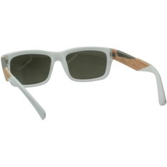 Bolle Sunglasses Matte White Wood TNS Gun Silver Mirror 12226