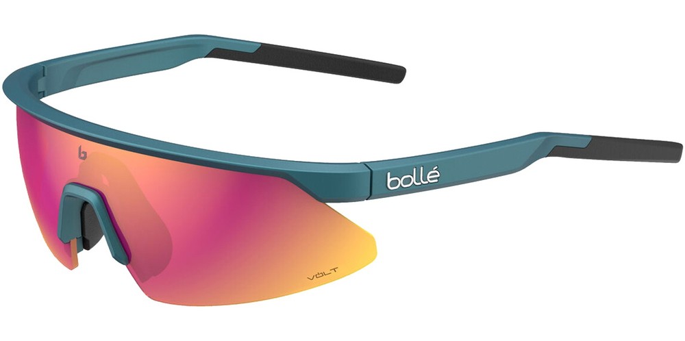 Bolle Micro Edge Polarized Creator Teal Metallic Semi-Rimless Wrap – BS032004