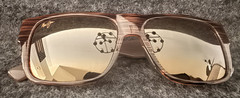 Maui Jim Men’s Keahi 56mm Brown Stripe Polarized Sunglasses MJ0873S-003
