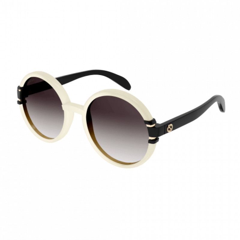 GUCCI | NEW | 1067S | 1067S – 003 | 58 | IVORY – BLACK | GRADIENT BROWN