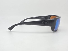 Costa Del Mar Fantail Blackout Frame 580G Polarized Green Mirror Lens Sunglasses