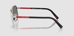 PRADA LINEA ROSSA PS A50S 1BC02M Silver Grad Grey Mir Silver 60 Men’s Sunglasses