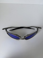 Retro Oakley Romeo 1 X Metal Polarized Sunglasses Matte Gray/Blue lens 133mm