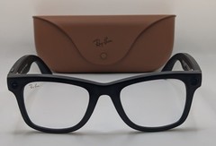 Meta Ray Ban-Wayfarer Sunglasses-Matte Black/ Clear (Good) (2 Gen). ~1JX~