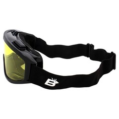 Eyewear Padded Fit Over Motorcycle Goggles 2 Pairs Anti-Fog Shatterproof Clea…