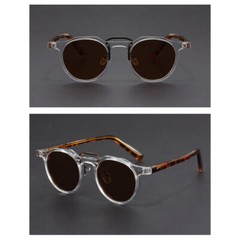 Unisex Round Punk Fashion Sunglasses Retro Driving Traveling Shade Glasses UV400