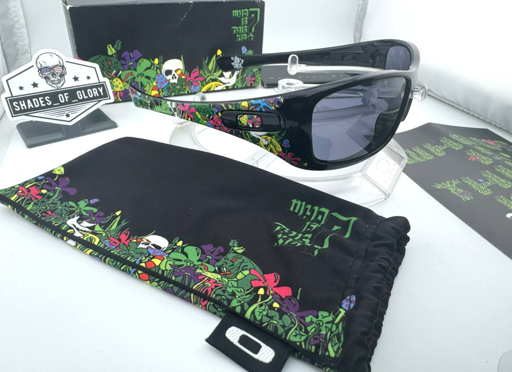 OAKLEY HIJINX WHO IS THIS KID BLACK WARM GREY SUNGLASSES 24-101 RARE 1 OF 300