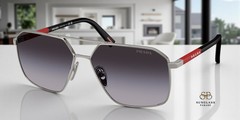 PRADA LINEA ROSSA PS A50S 5AV09U Gunmetal Grey Gradient 60 mm Men’s Sunglasses