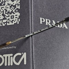 Prada Sunglasses Glass Lens Gunmetal Brown SPR 64X PR64XS 5AV-01D