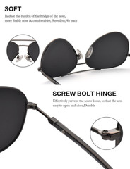 2 pcs Aviator Sunglasses for Adult Polarized Driving Classic Shades UV400 Protec
