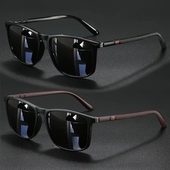 2PCS Vintage Polarized Square Sunglasses UV400 Men Women Driving Fishing
