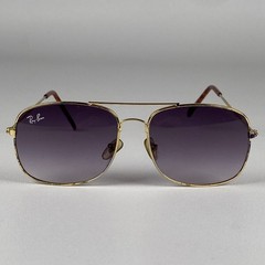 . Ray Ban Aviator Gold RB3025 001/3F Light Blue Gradient Frame/Lenses Scratched