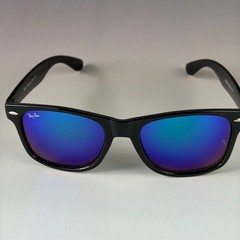 New In Box – Ray-Ban Polarized RB2140 Black Blue Sunglasses Full Set