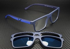 EMPORIO ARMANI EA4115 57591W Matte Dark Blue Clear 54 mm Men’s Sunglasses