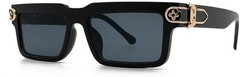 Men Sunglasses White Beige Tortoise Frame Hip Hop Style Rapper Gangster Model