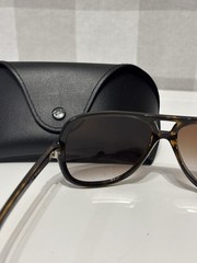 Ray-Ban RB4162 710/51 Turbo Aviator Sunglasses Brown Nylon Frame Brown Gradient