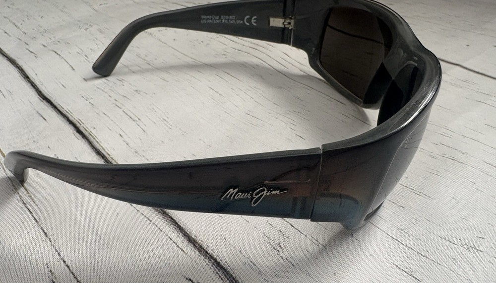 Maui Jim WORLD CUP Marlin POLARIZED Neutral Grey GLASS Sunglass 266-03F